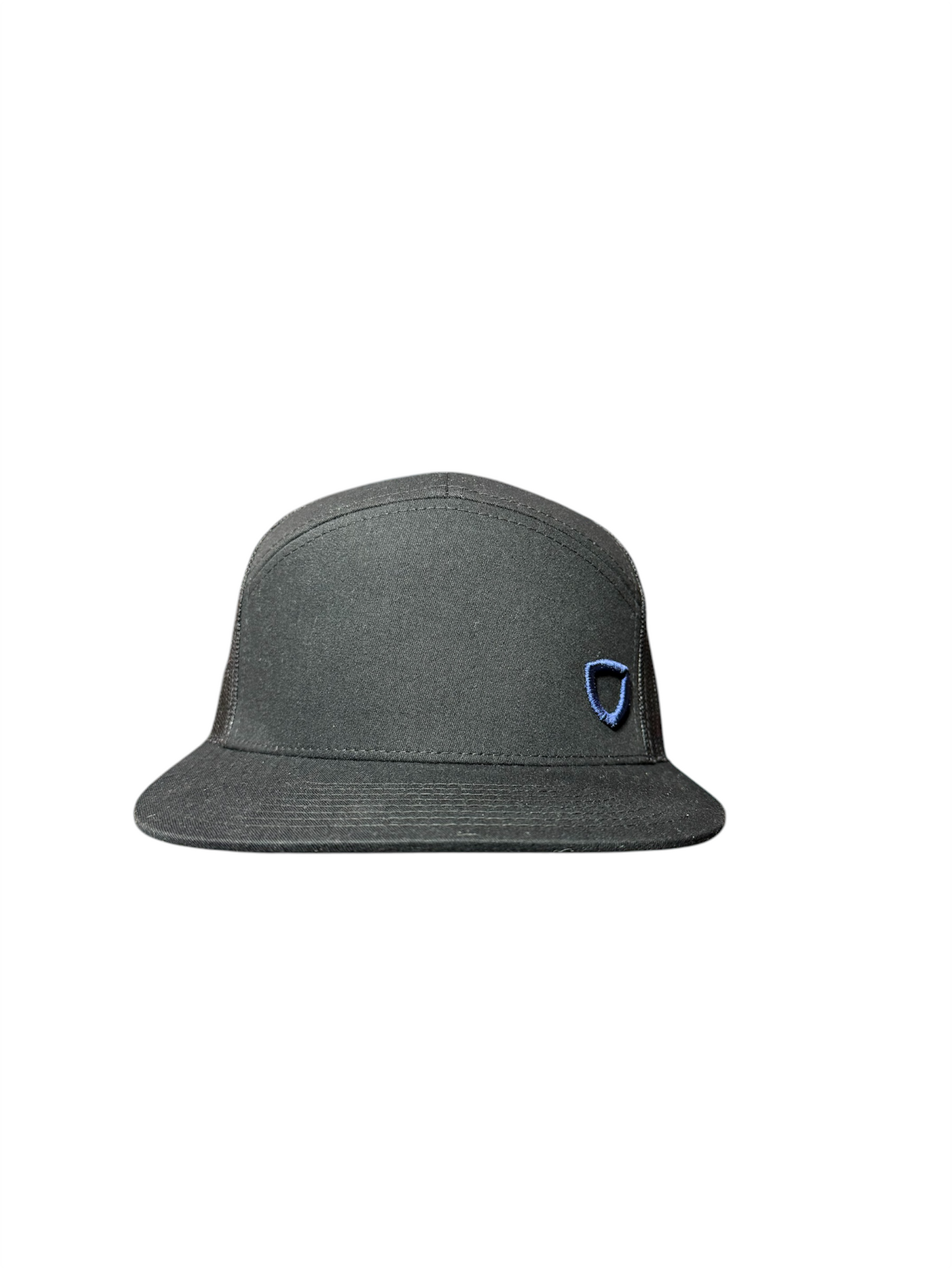 Seven-Panel Trucker Hat - Heather Black/Black