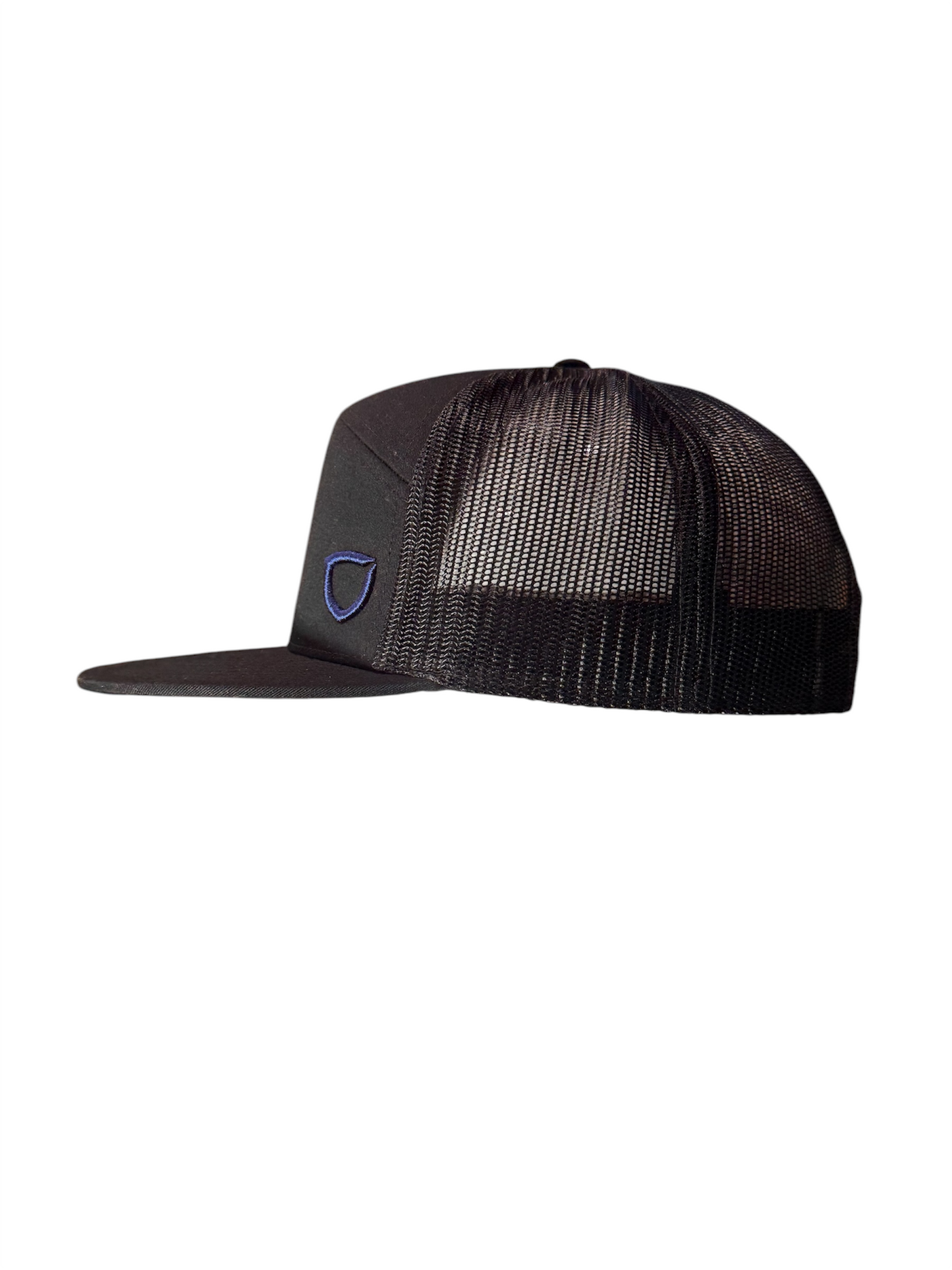Seven-Panel Trucker Hat - Heather Black/Black