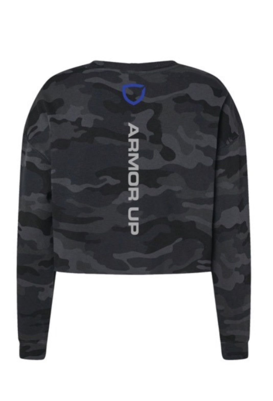 Women's Armor Up Crop Crewneck - Camo