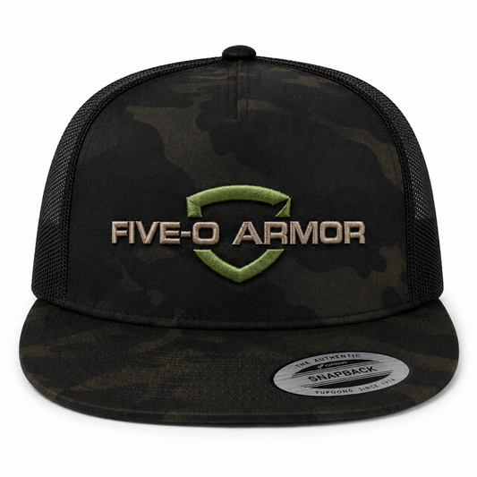 Five-Panel Camo Trucker Hat
