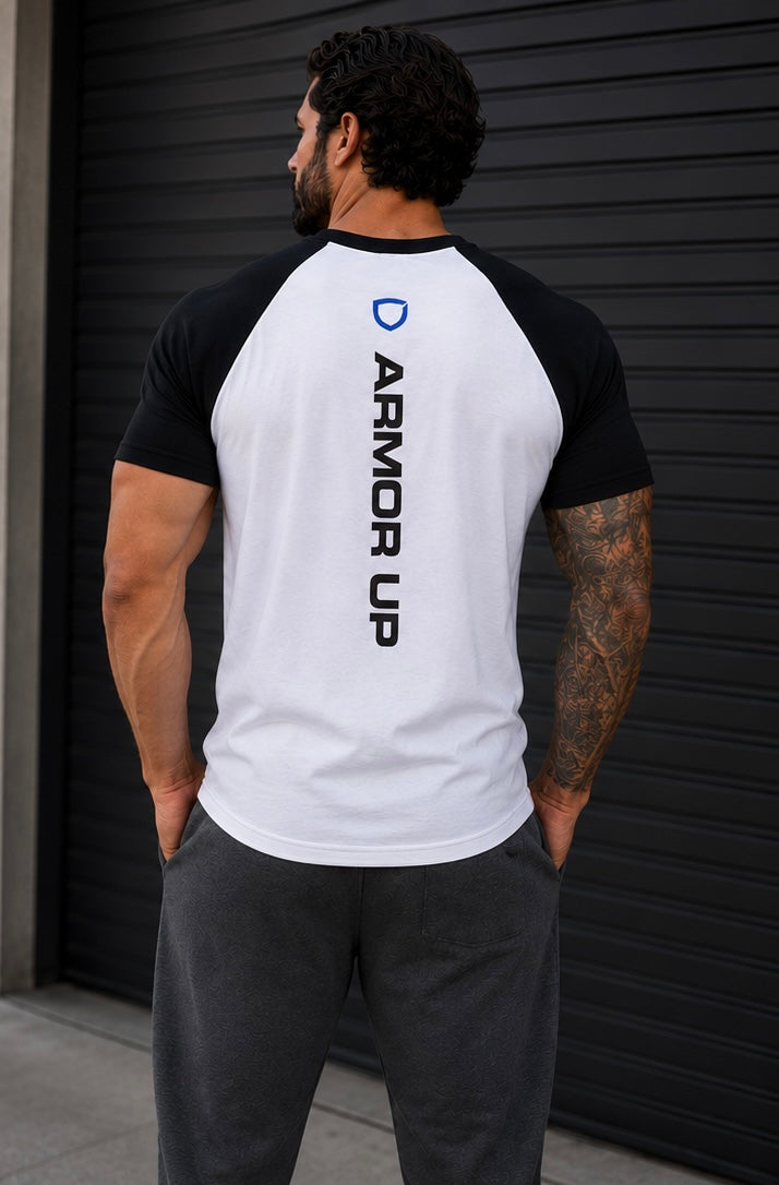 Armor Up Baseball Tee