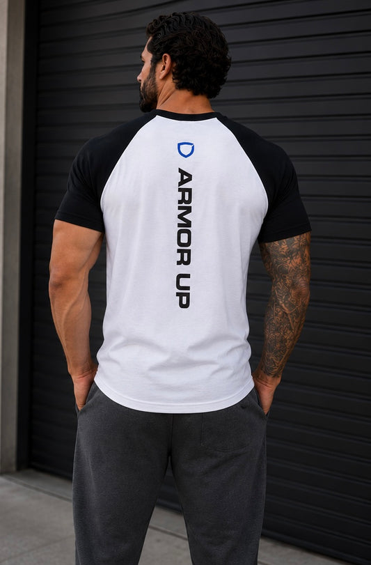 Armor Up Baseball Tee