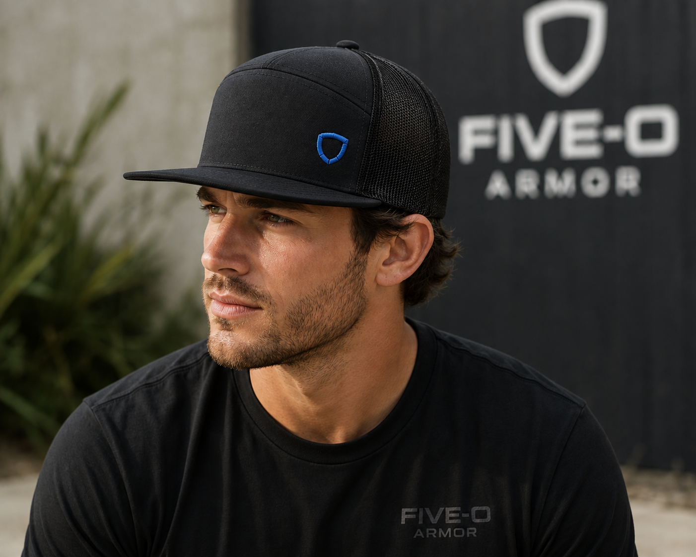 Five-O Armor Seven-Panel Trucker Hat