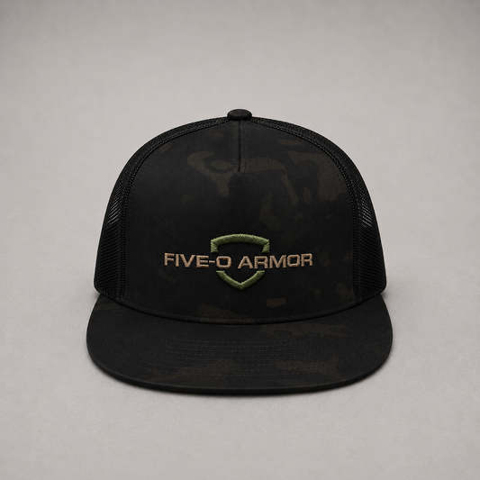Five-Panel Camo Trucker Hat