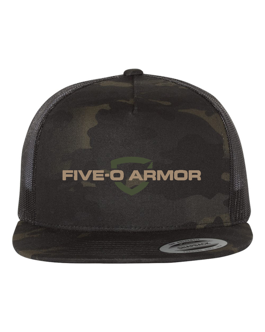 Five-Panel Camo Trucker Hat